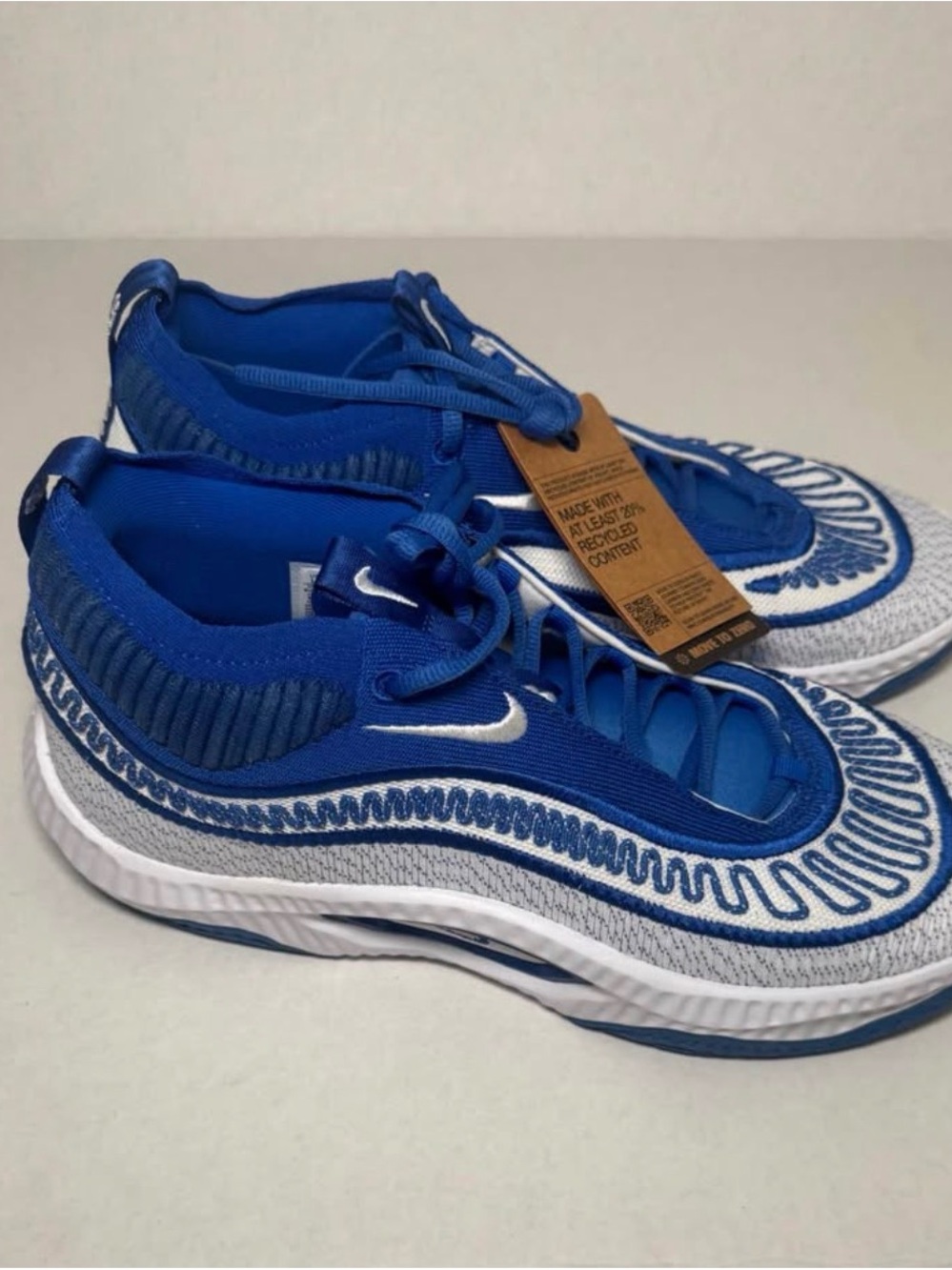 NWT Nike Blue and White Men's Athletic Running Shoes